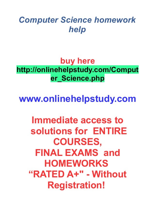 Computer Science Assignment Help from Top Experts - 24*7 Live Chat
